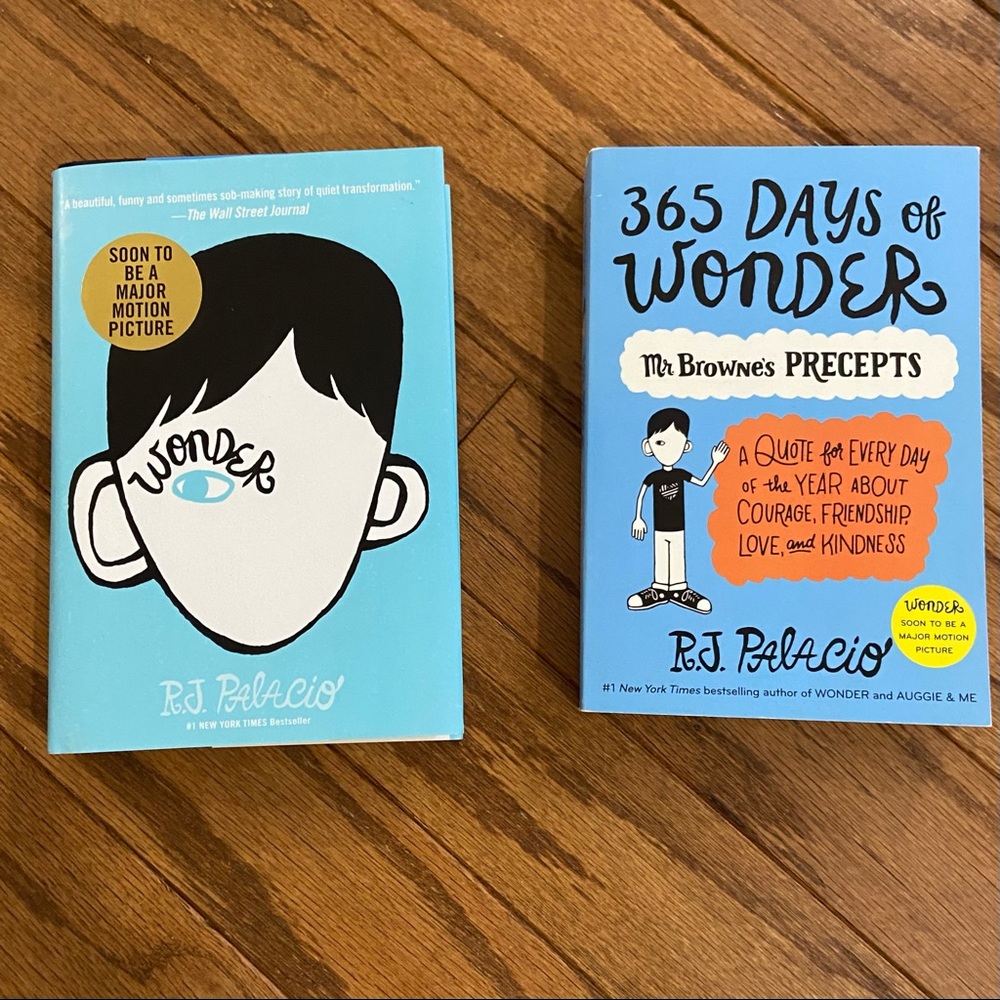Wonder by R. J. Palacio - set of 2 books